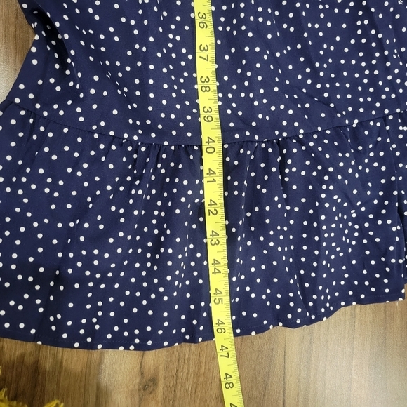 Gyrans Women's Boho Polka Dots V Neck Long Sleeve Midi Dress Size M - Picture 9 of 13